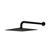 10" SQUARE BLACK SUS 304 RAIN SHOWER HEAD