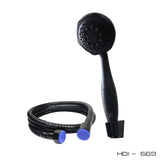 HDI-569 HANDSHOWER SET S/S HOSE BLACK