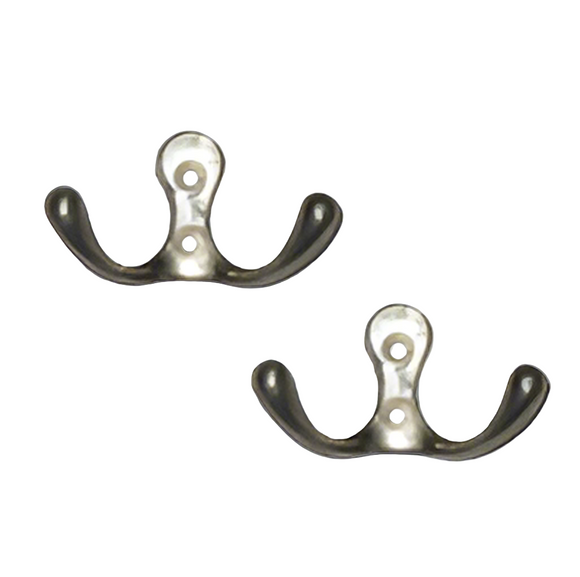 HA 2PCS DBL ROBE HOOK CP