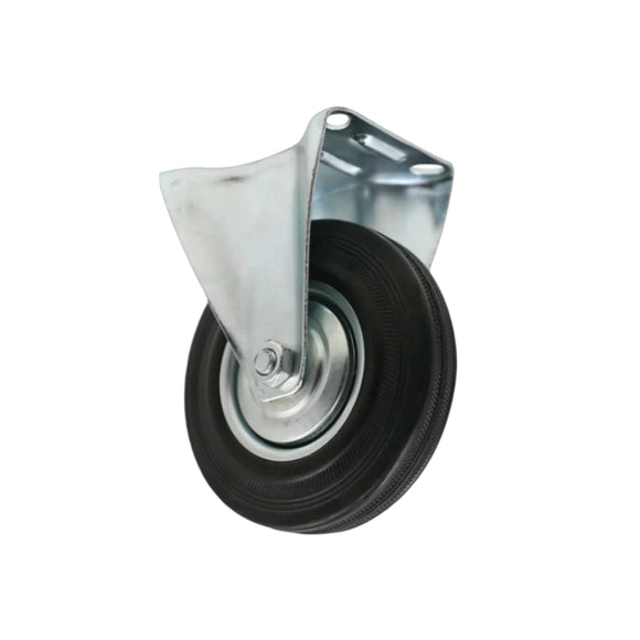 FIXED W/ BALL BEARING RUBBER CASTER