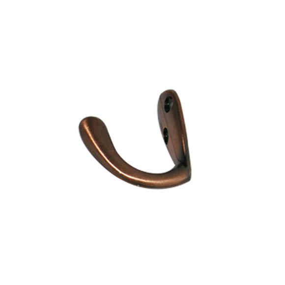 COAT & HAT HOOK SMALL ANTIQUE BRASS