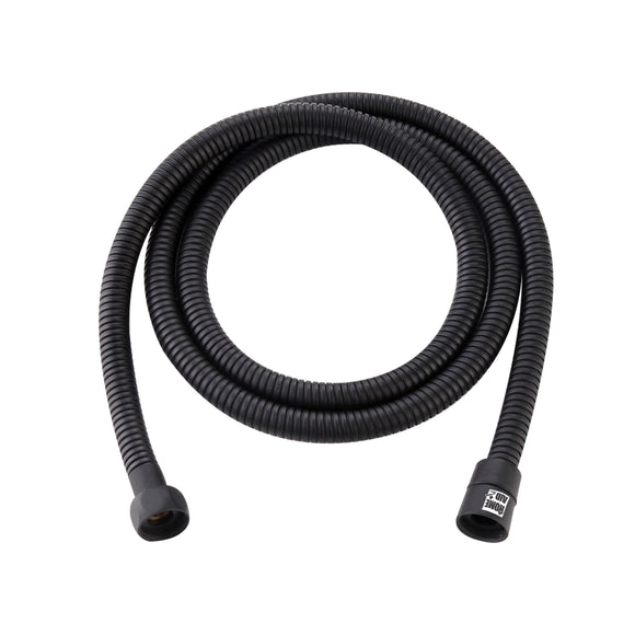 STAINLESS SHOWER HOSE EXTENDABLE BLK