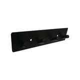 S/S 4 HOOK RACK BLACK