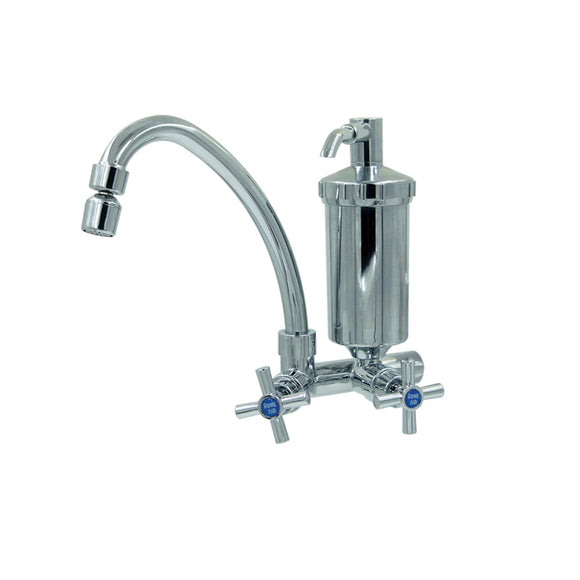 2-Stage Water Filter with Goose Neck Faucet
