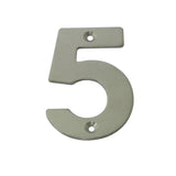 Stainless Steel House Number (5")