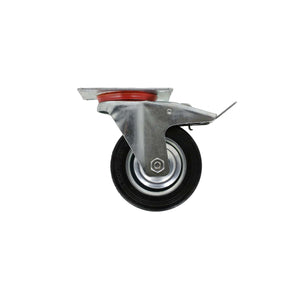 Ball Bearing Swivel Rubber Caster with Brake