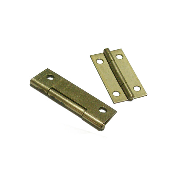 Narrow Butt Hinge (Brass Plated)