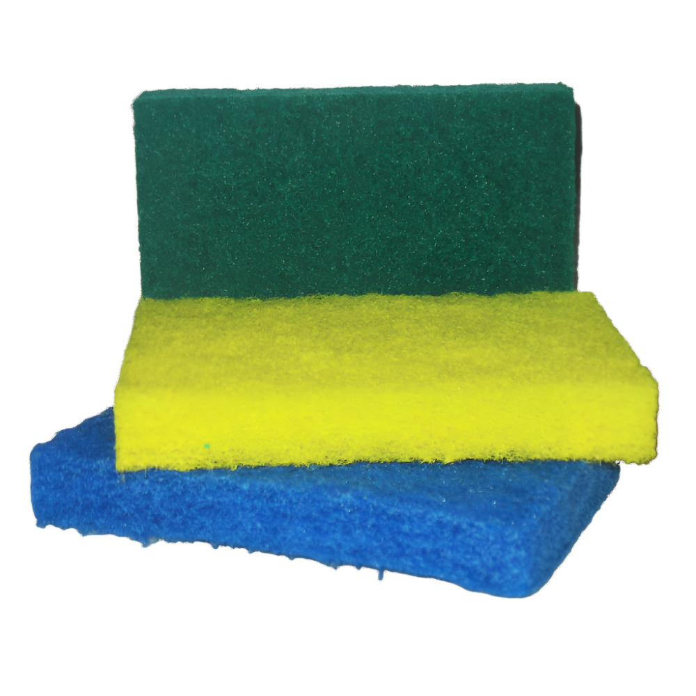 SCOURING PAD HD (3PCS MULTI-COLORED) – HomeaidDepotInc.